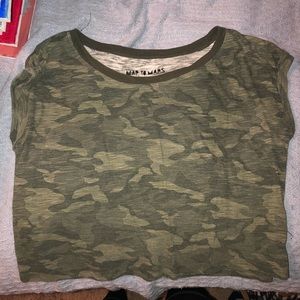 Camouflage crop top
